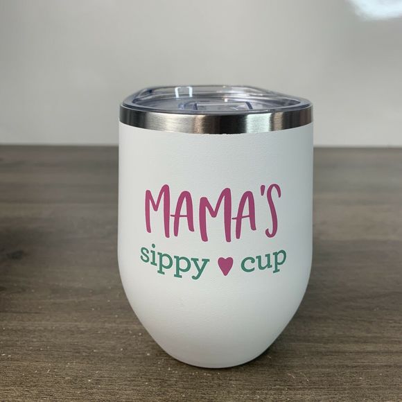 SassyCups Mommy's Sippy Cup | Stainless Steel Stemless Wine Tumbler with Stra... - Picture 14 of 16